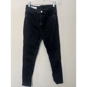 Zara Skinny Stretch Women's Jeans Black High Rise Size 8